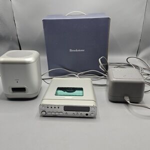 Brookstone Micro Player SystemCD Player Power Supply Sub No Speakers Tested!